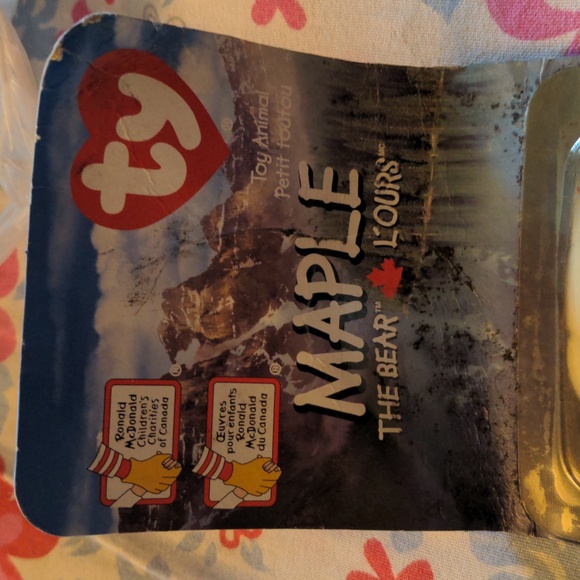 Maple The Bear Vintage Mc Donalds Ty 1999 Sealed - Picture 2 of 11